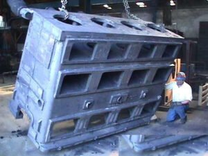 Morçelik gemi motor gövdesi döküm parçası